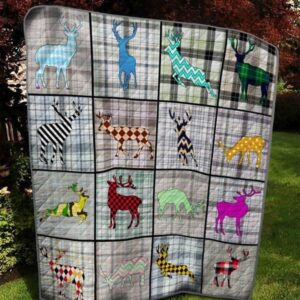 Cartoon Deer Quilt Blanket  Quilt
